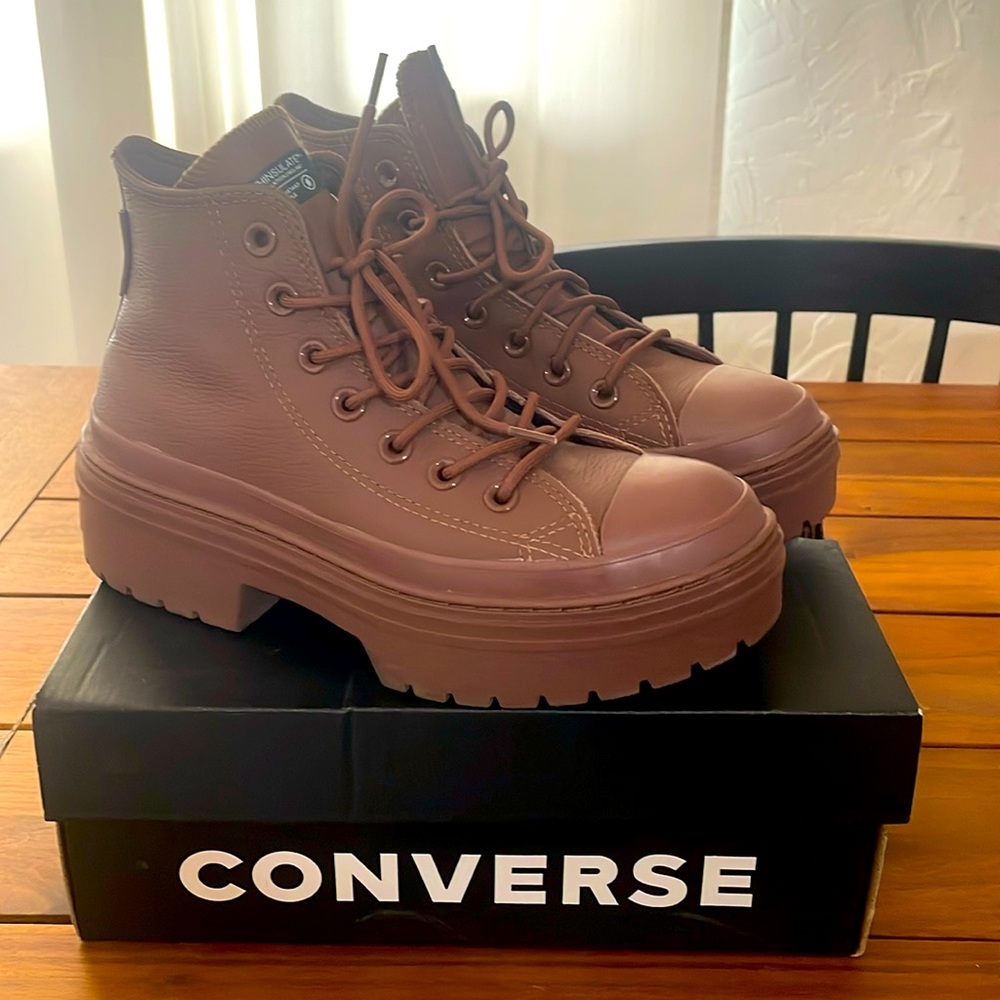 Leather Brown Converse
